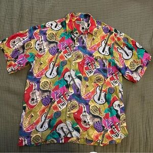 Vintage 100% silk shirt